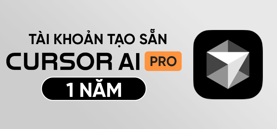 Cursor AI Pro 1 Năm - Tài khoản tạo sẵn